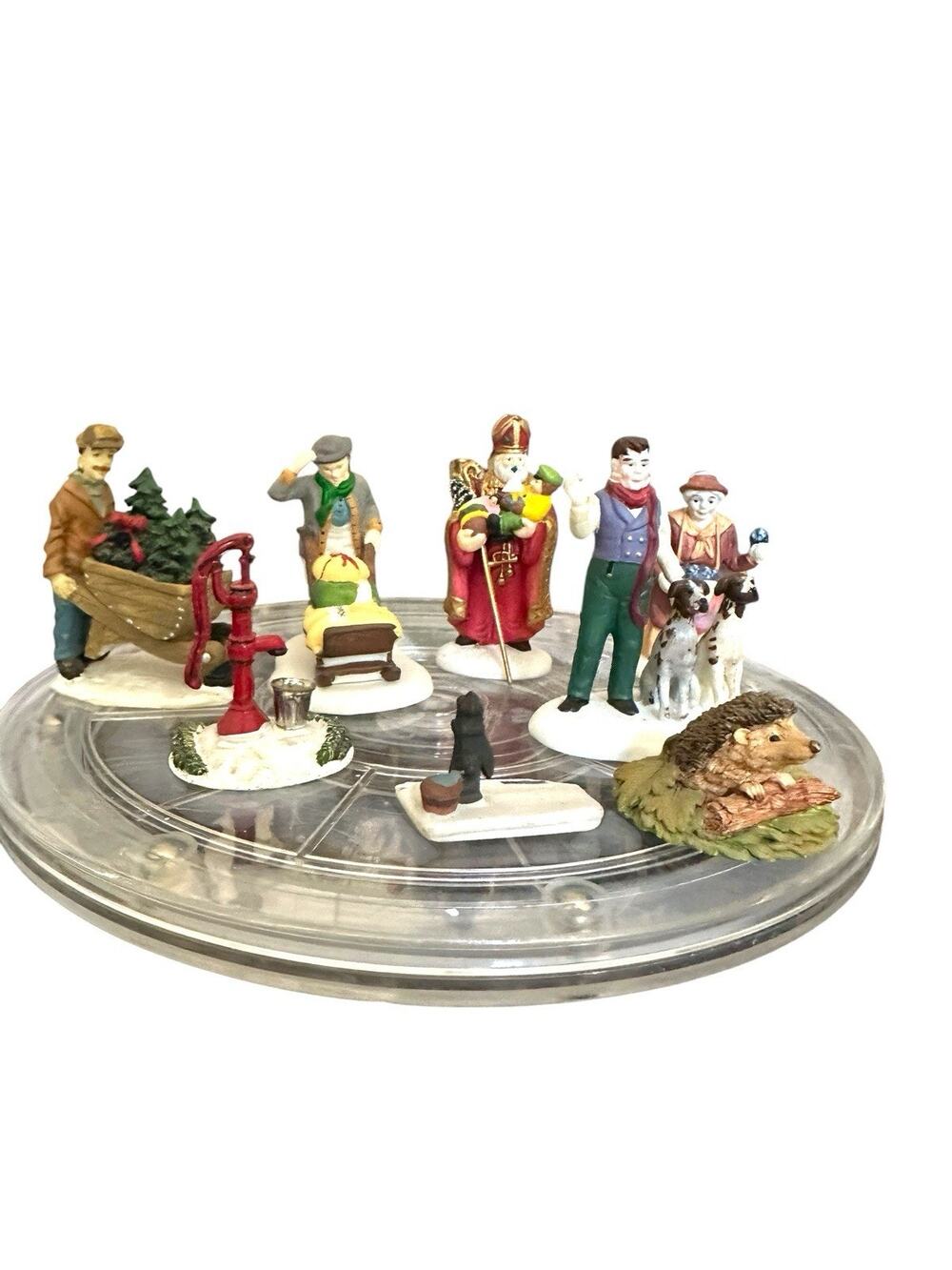 Dept 56 Heritage Village 7 Pieces Accessories St. Nicholas Fire Hydrant Assorted